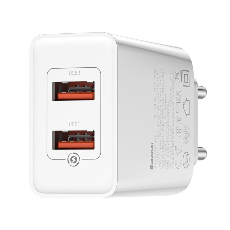 شارژر دیواری فست شارژ Baseus CCFS-V01 QC3.0