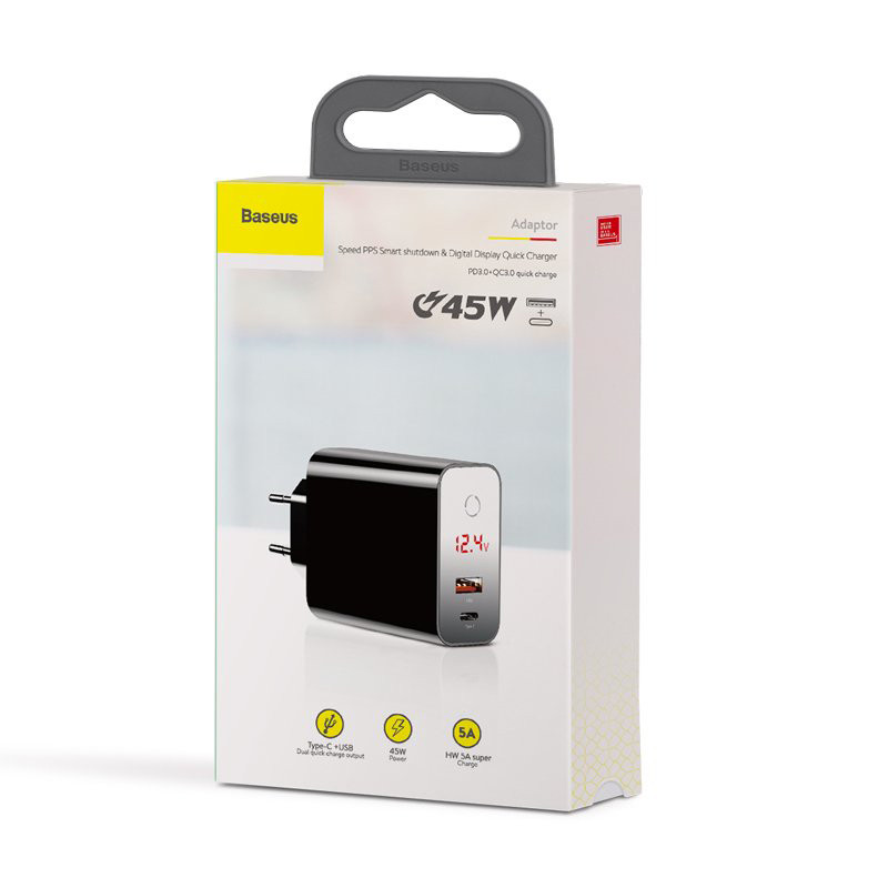 شارژر دیواری فست شارژ Baseus CCFSEU907-01 QC3