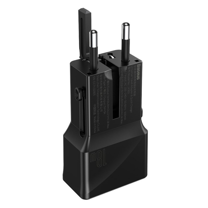 شارژر دیواری فست شارژ Baseus CCTY QC3 18W