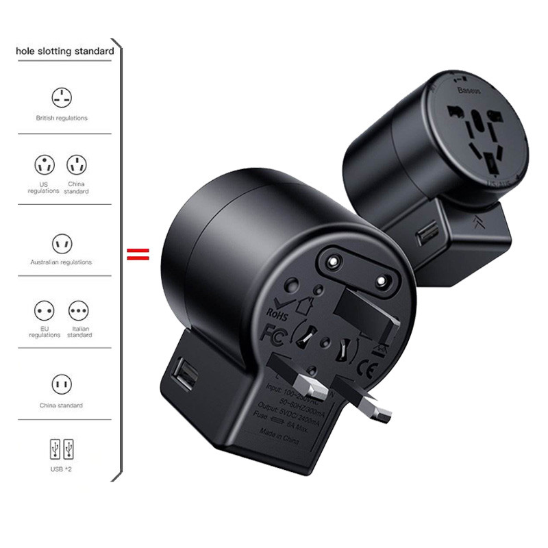شارژر دیواری Baseus ACCHZ-01 2.4A 12W