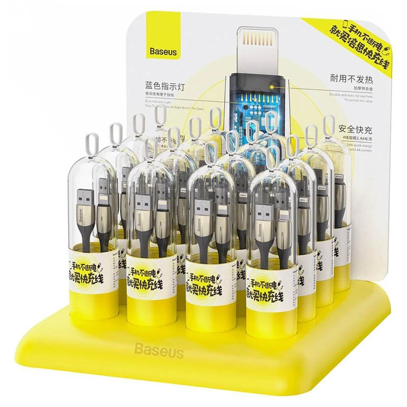 کابل آیفونی Baseus TZCALSP-A01 2.4A 1m بسته 16 تایی