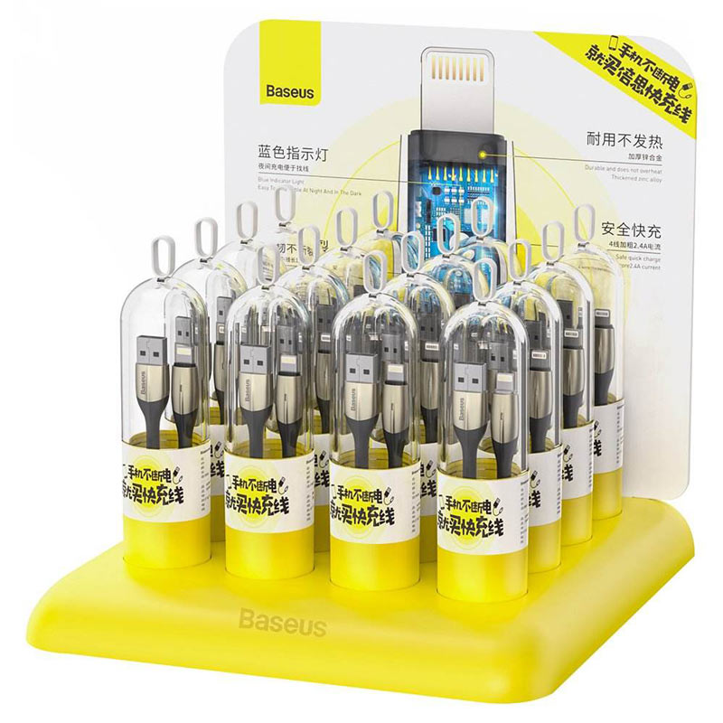 کابل آیفونی Baseus TZCALSP-A01 2.4A 1m بسته 16 تایی