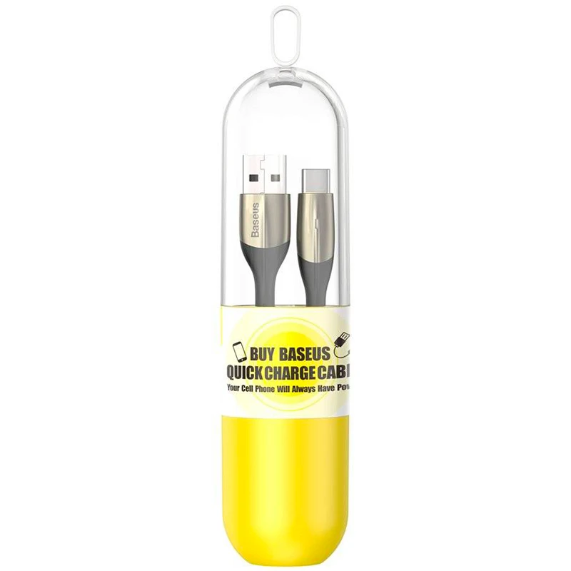 کابل تایپ سی فست شارژ Baseus Horizontal TZCATSP-A01 3A 1m