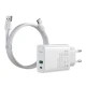 شارژر دیواری فست شارژ Baseus TZCCFS-H01 QC4 + کابل Type-C