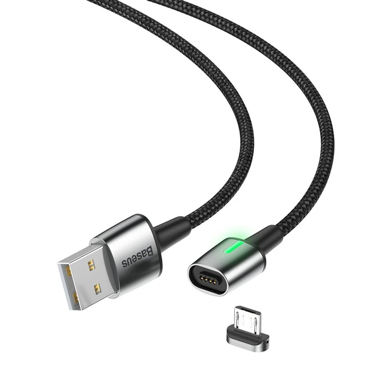 کابل 3 سر مگنتی Baseus TZCAXC-B01 2.4A 2m