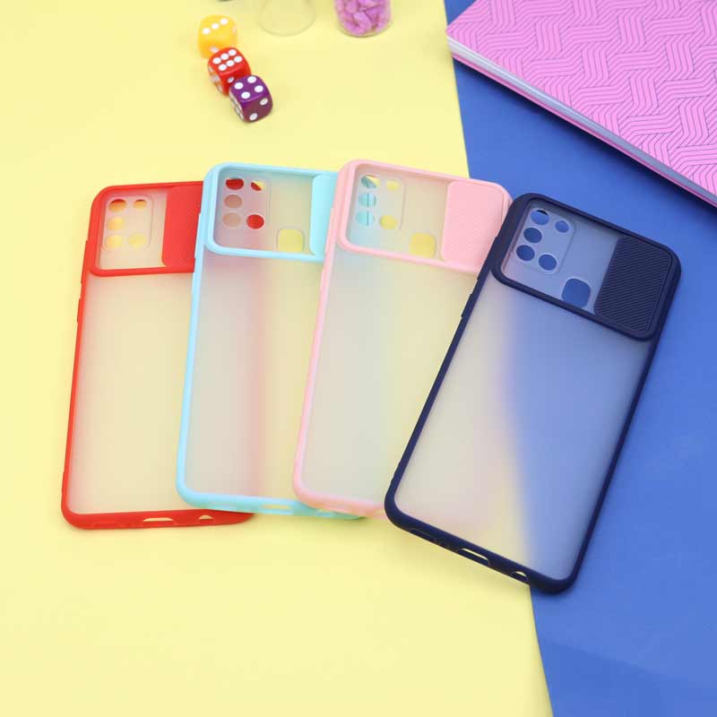 قاب PC مات محافظ لنز دار کشویی Samsung A21s