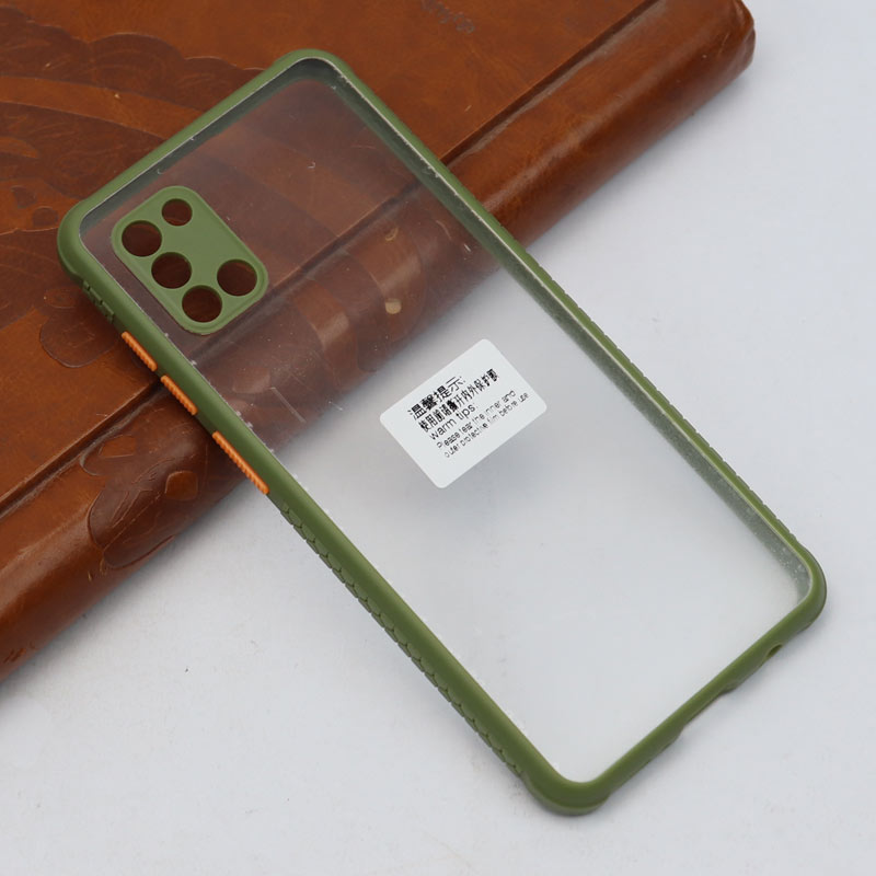 قاب PC شفاف محافظ لنز دار Samsung A31