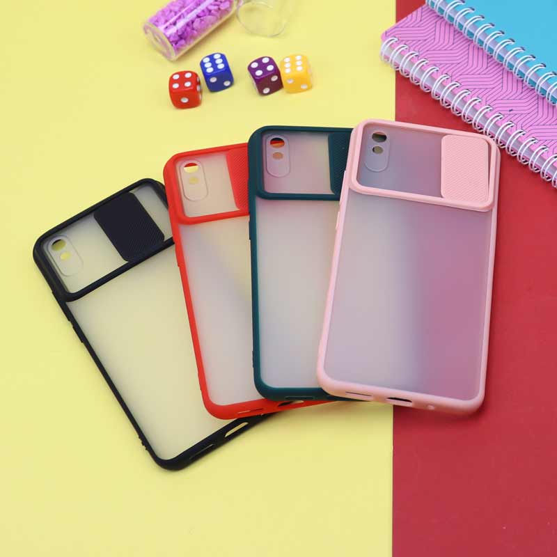 قاب PC مات محافظ لنز دار کشویی Xiaomi Redmi 9A