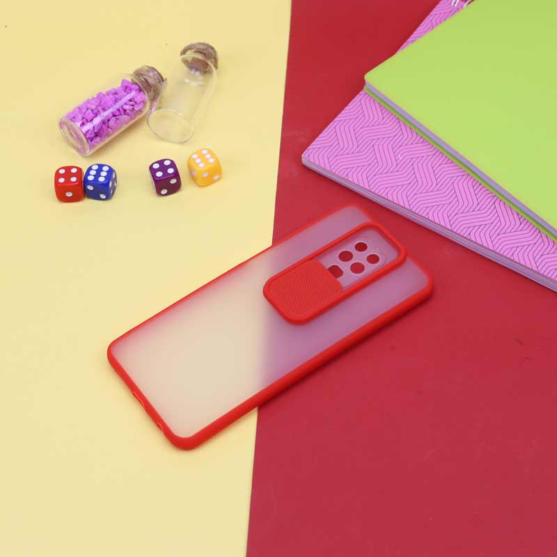 قاب PC مات محافظ لنز دار کشویی Xiaomi Redmi Note 9s / Note 9 Pro