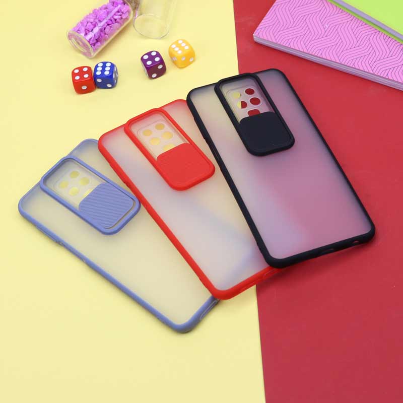 قاب PC مات محافظ لنز دار کشویی Xiaomi Redmi Note 9s / Note 9 Pro