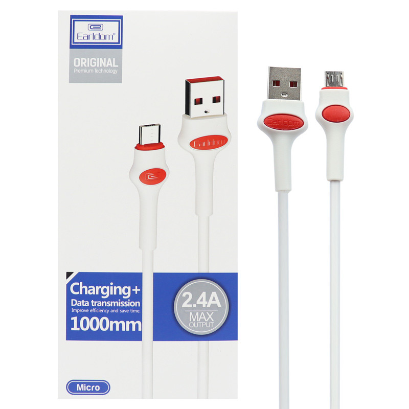 کابل میکرو یو اس بی Earldom EC-082M 2.4A 1m