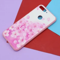 قاب فانتزی برجسته صورتی طرح گل هواوی Y6 Prime 2018