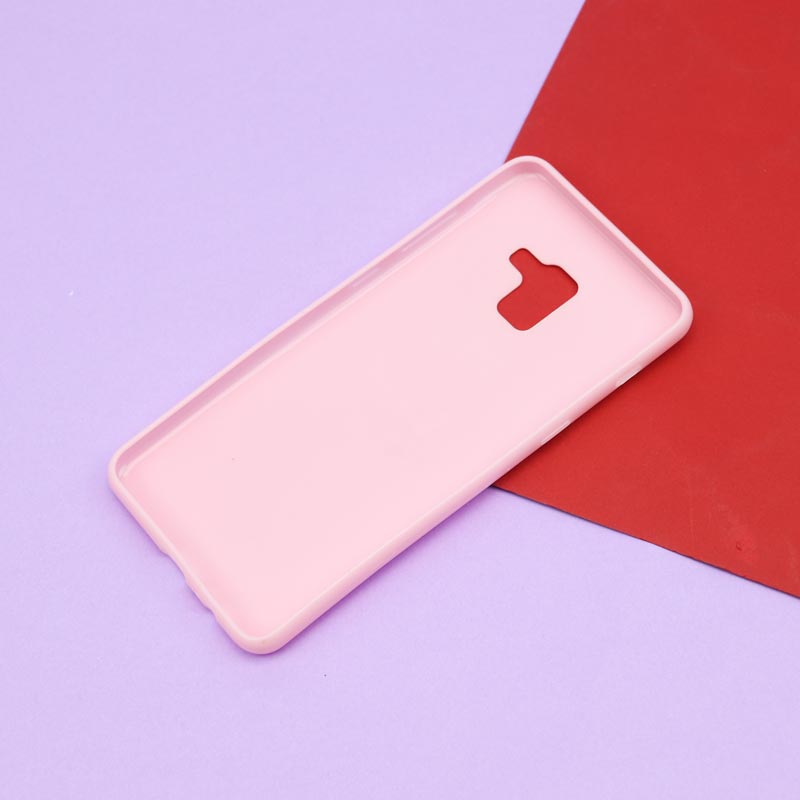 قاب فانتزی برجسته صورتی طرح کارتونی سامسونگ A8 Plus