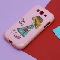 قاب فانتزی برجسته صورتی طرح دختر سامسونگ Galaxy Grand