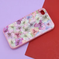 قاب فانتزی برجسته صورتی طرح گل آیفون iPhone 4/4s