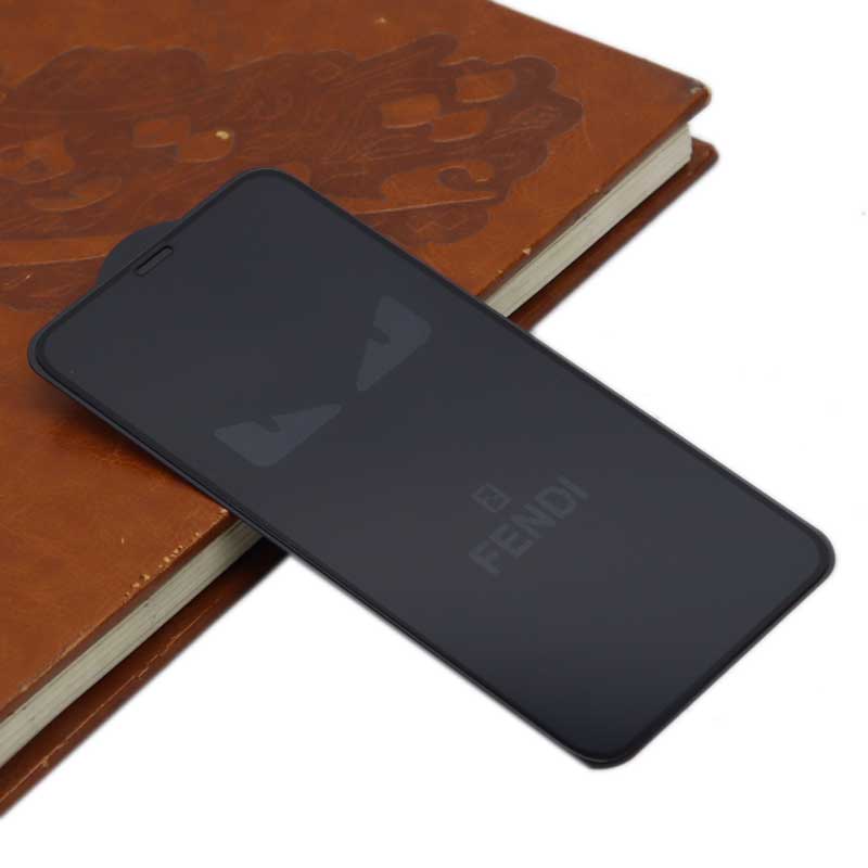 گلس طرحدار آیفون iPhone XS Max مشکی