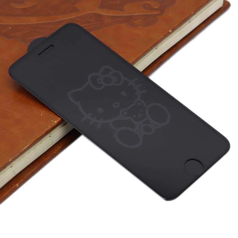 گلس طرحدار آیفون iPhone 6/6s مشکی