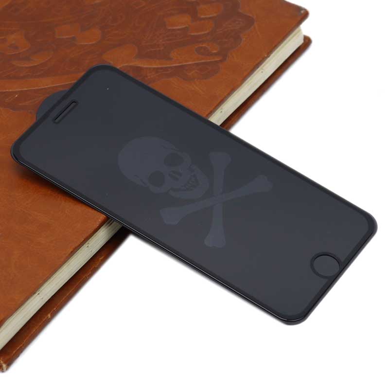 گلس طرحدار آیفون iPhone 6 Plus/6s Plus مشکی