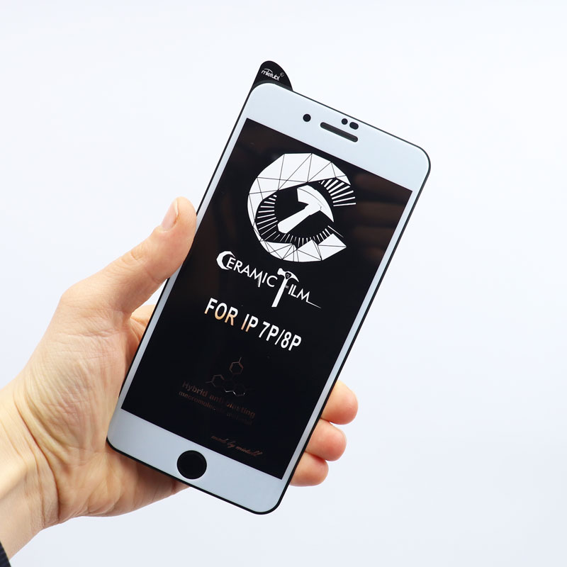 گلس سرامیکی MIETUBL CLEAR آیفون iPhone 7 Plus/8 Plus سفید