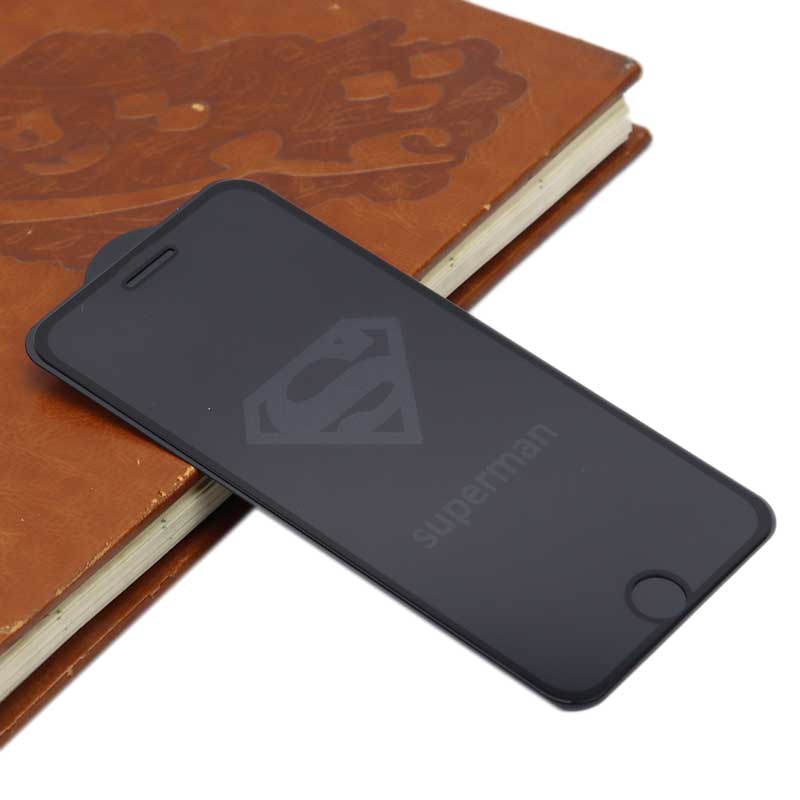 گلس طرحدار آیفون iPhone 7 Plus/8 Plus مشکی