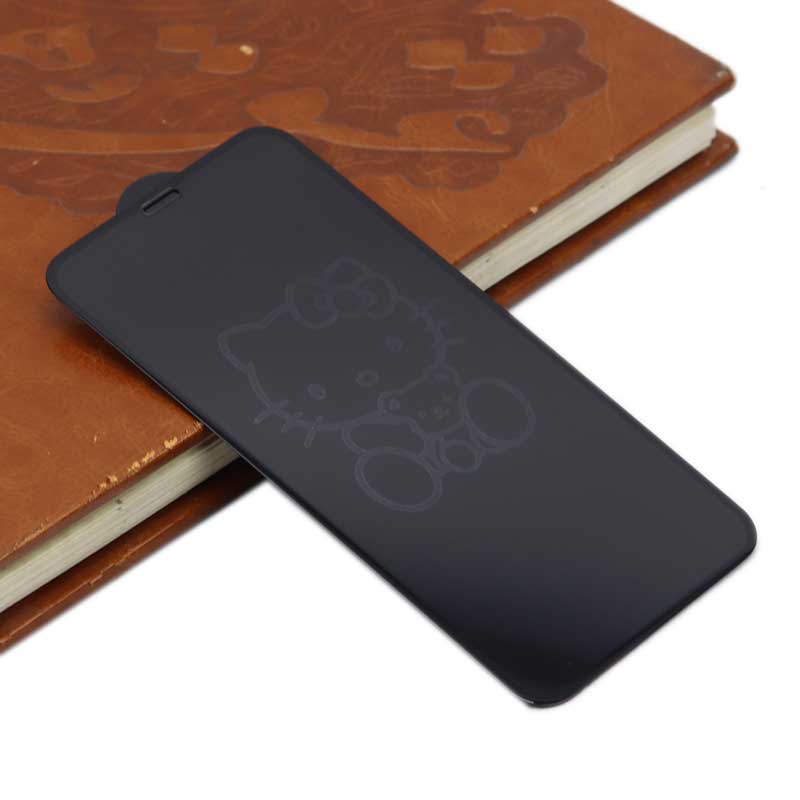 گلس طرحدار آیفون iPhone X/XS مشکی
