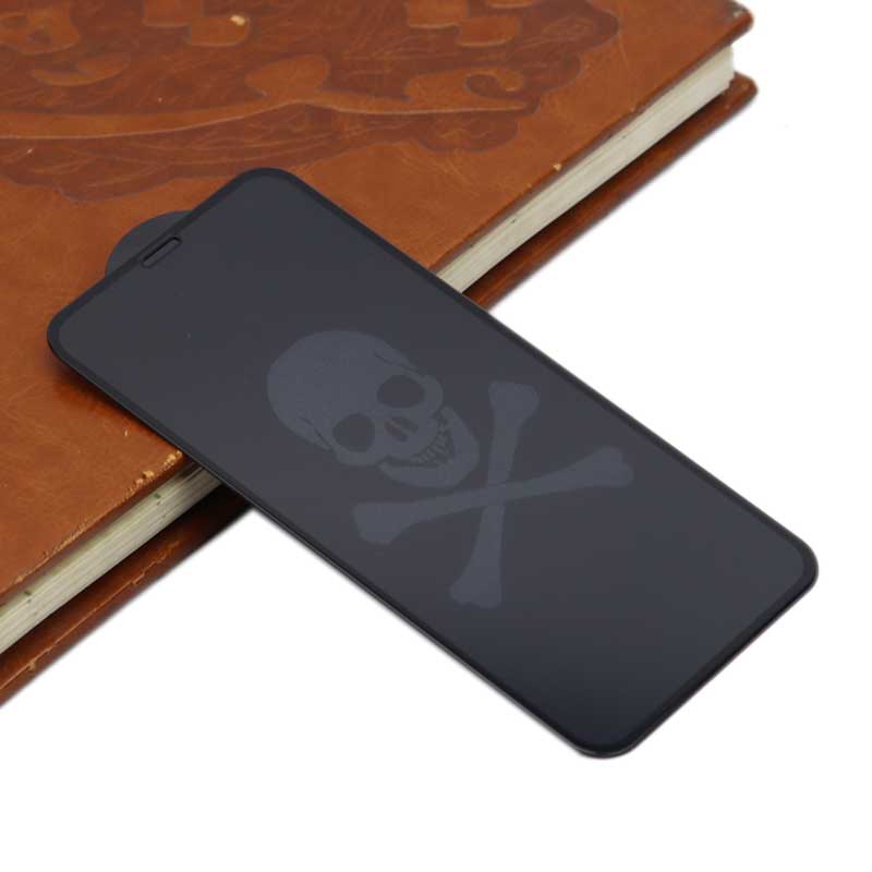 گلس طرحدار آیفون iPhone X/XS مشکی