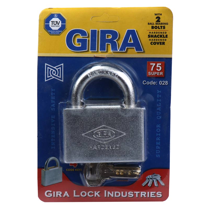 قفل آویز گیرا Gira75 82mm کد 028