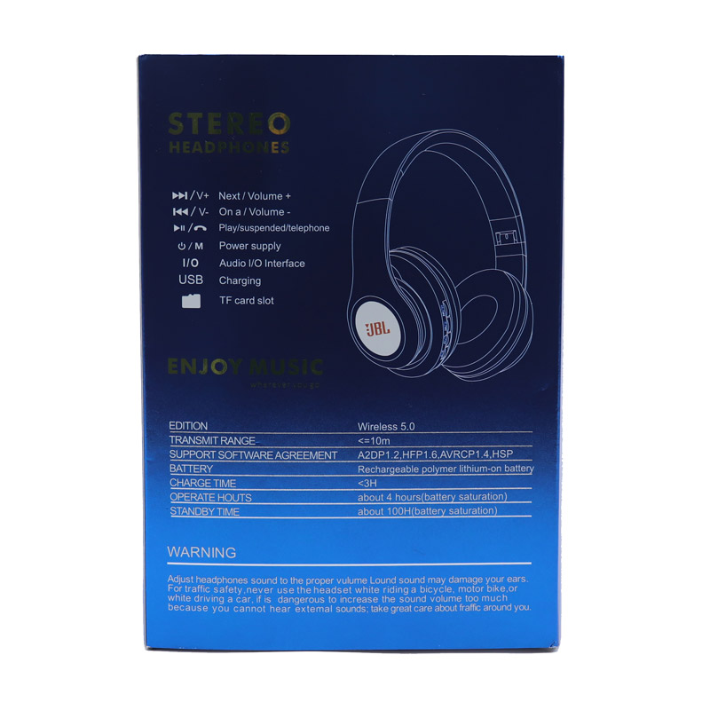 هدفون بلوتوثی و رم خور JBL V33