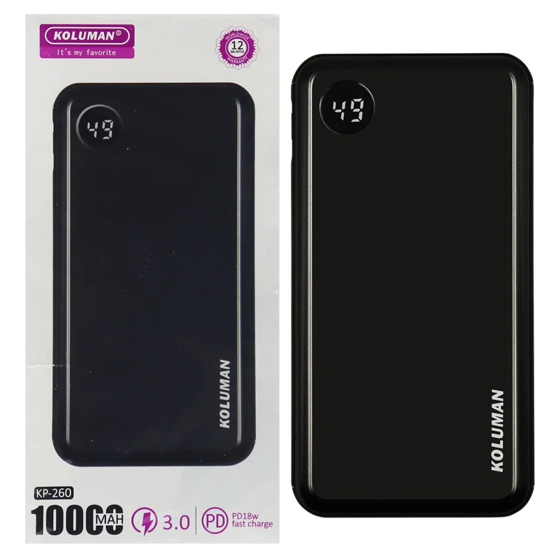 پاور بانک فست شارژ 10000 کولومن Koluman KP-260