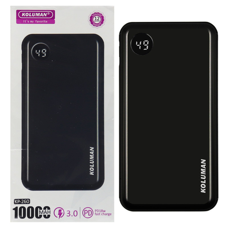 پاور بانک فست شارژ 10000 کولومن Koluman KP-260