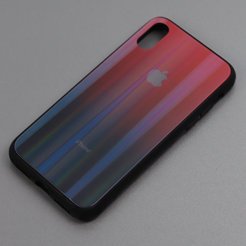 قاب لیزری پشت گلسی iPhone X/XS کد7 سری B