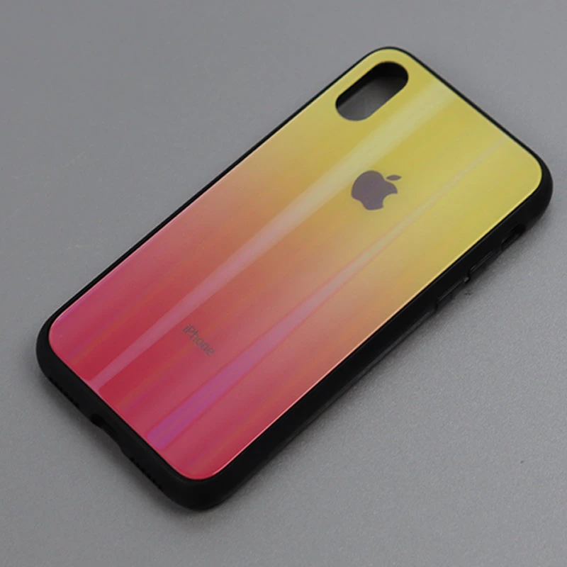 قاب لیزری پشت گلسی iPhone X/XS کد5 سری B
