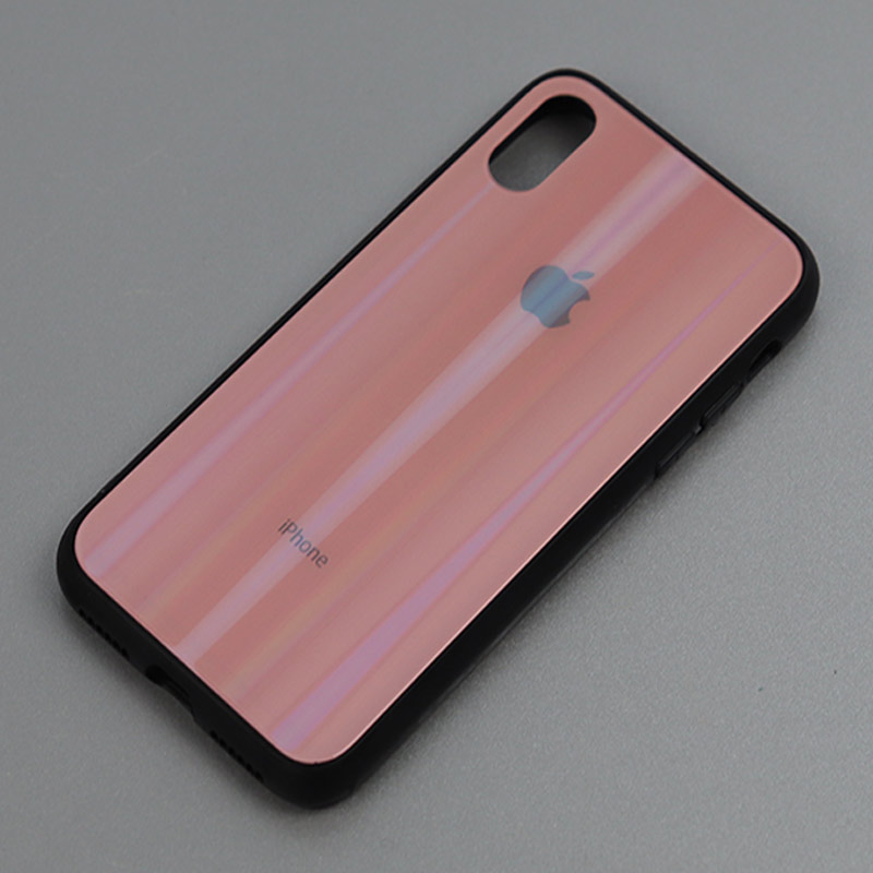 قاب لیزری پشت گلسی iPhone X/XS کد4 سری B