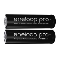 باتری نیم قلمی 2تایی Panasonic Eneloop Pro HR03 1.2V AAA