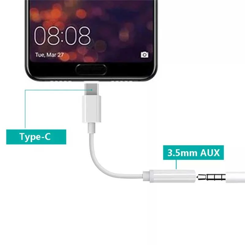 تبدیل Type-C به جک 3.5 میلی متری
