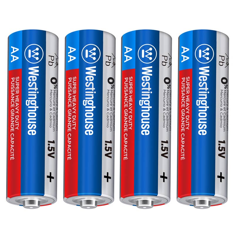 باتری چهارتایی قلمی WestingHouse Super Heavy Duty 1.5V AA بسته 40 عددی