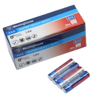 باتری چهارتایی نیم قلمی WestingHouse Super Heavy Duty 1.5V AAA بسته 40 عددی