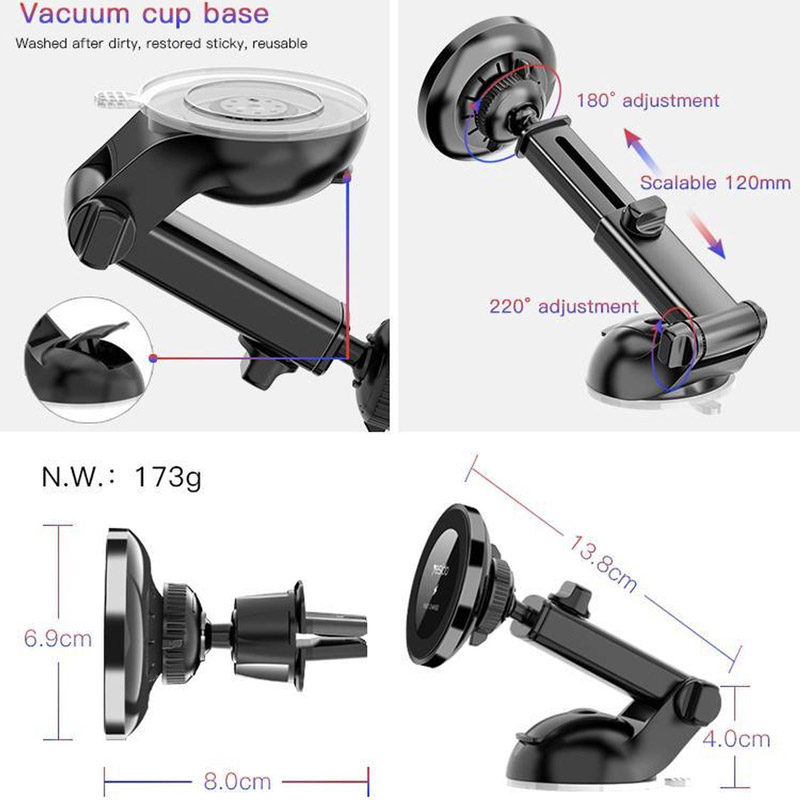 هولدر و شارژر وایرلس Yesido C75 10W