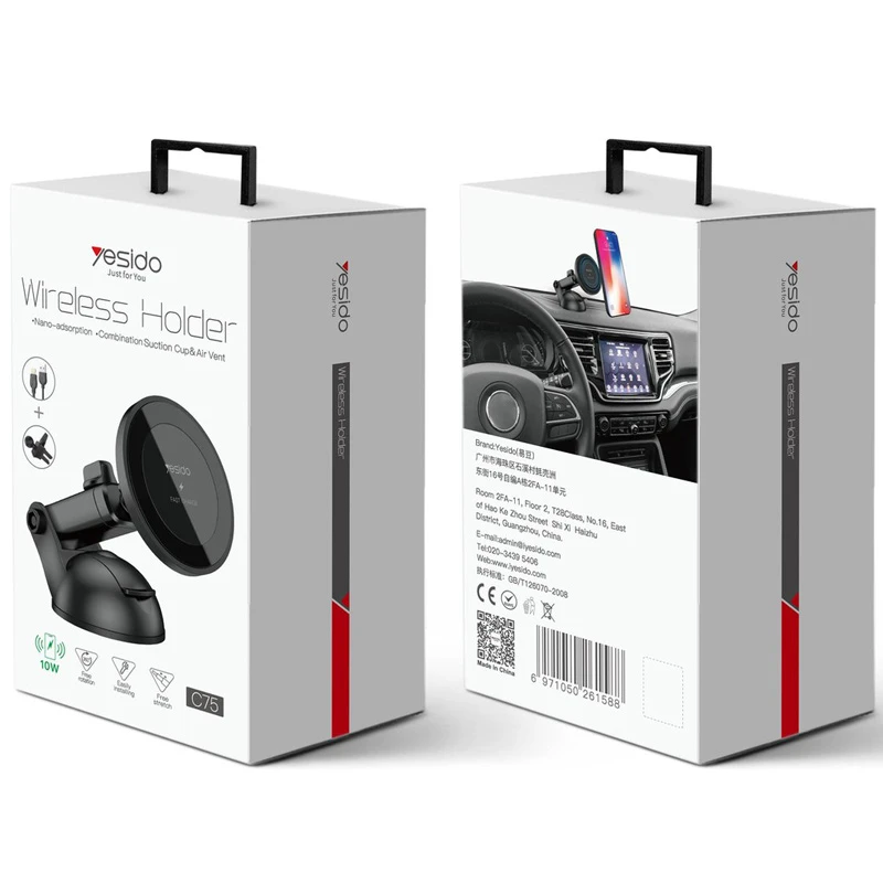 هولدر و شارژر وایرلس Yesido C75 10W