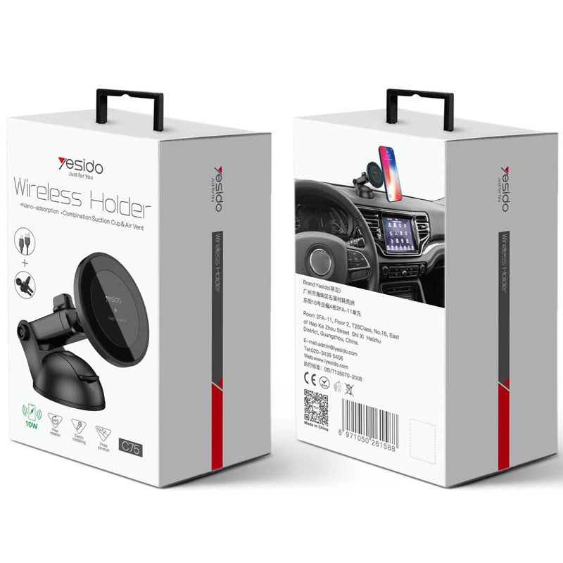 هولدر و شارژر وایرلس Yesido C75 10W