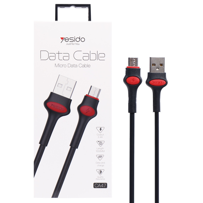 کابل میکرو یو اس بی Yesido CA47 2.4A 1m