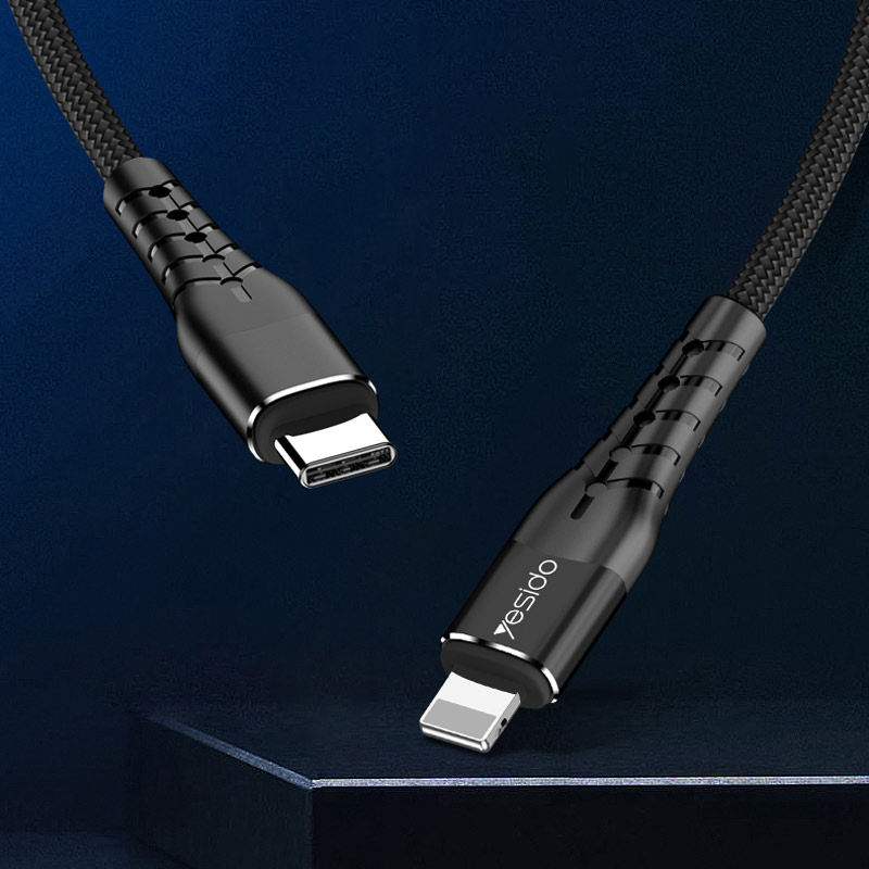 کابل تبدیل فست شارژ Yesido CA-48 Type-C to Lightning 2A 1.2m