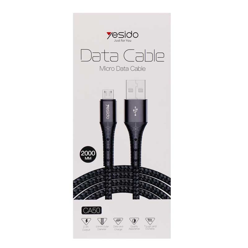 کابل میکرو یو اس بی Yesido CA50 2.4A 2m