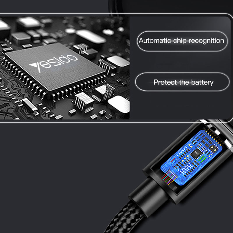کابل تبدیل Yesido CA56 Type-C to Lightning 1.2m