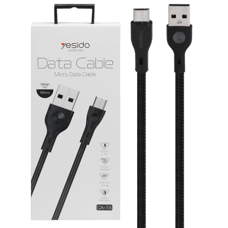 کابل میکرو یو اس بی Yesido CA-T4 2.4A 1m