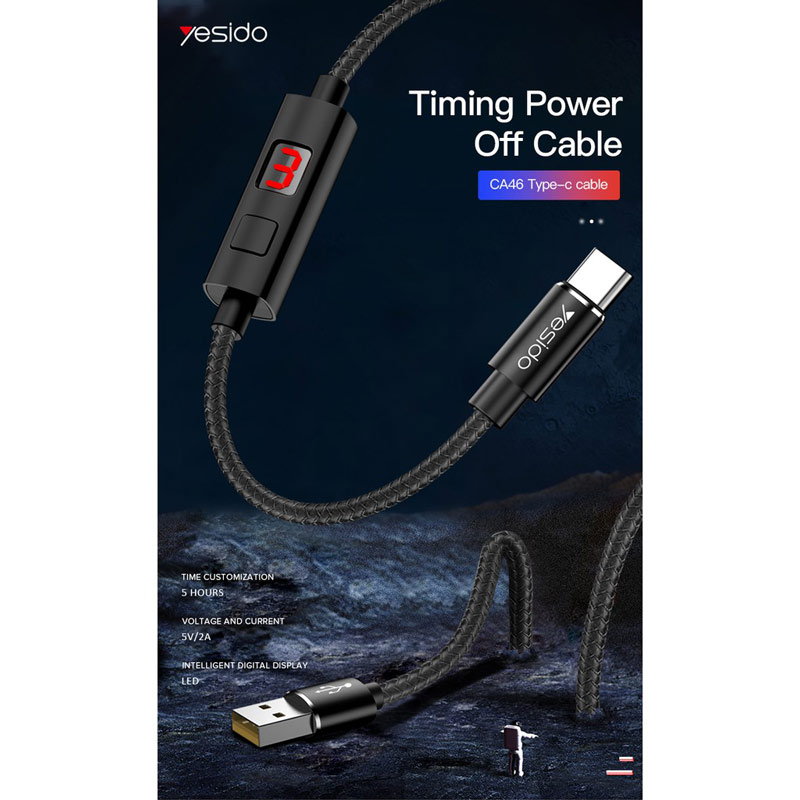 کابل تایپ سی Yesido CA46 5A 1.2m