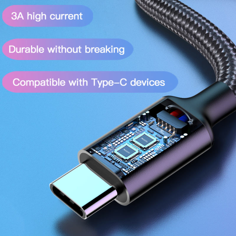 کابل تبدیل Yesido CA51 Type-C to Type-C 3A 30cm