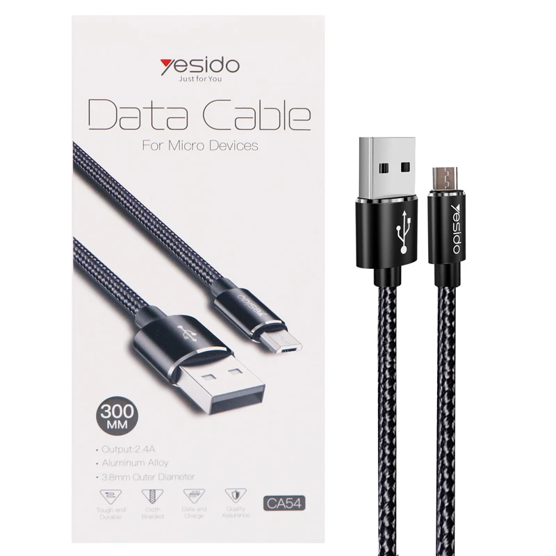 کابل میکرو یو اس بی Yesido CA54 2.4A 30cm