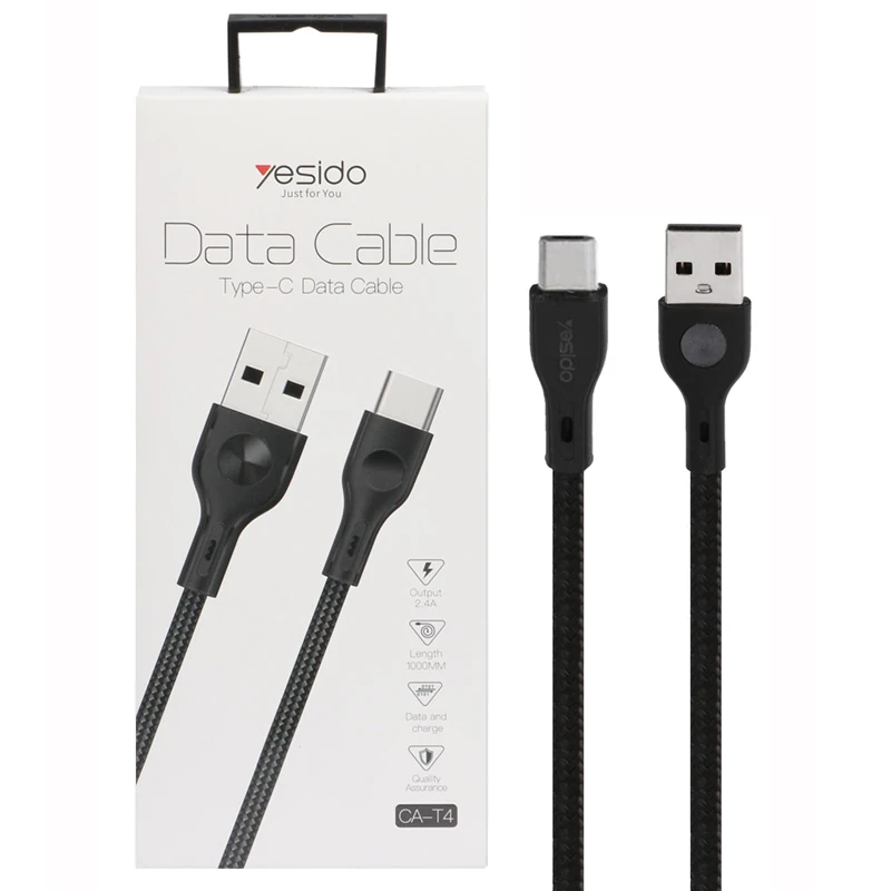 کابل Yesido CA-T4 2.4A 1m Type-C