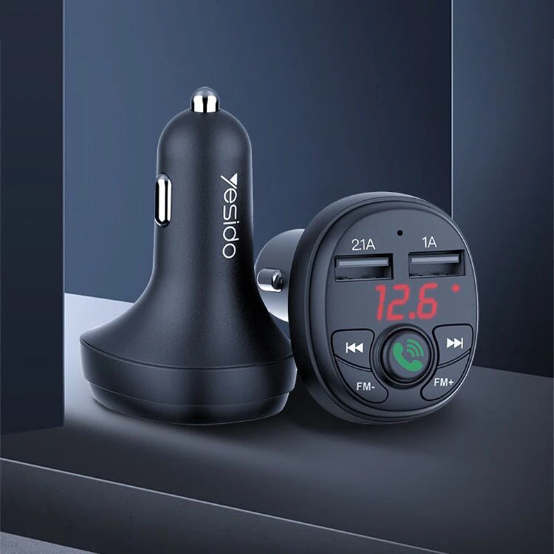 FM Player بلوتوثی + شارژر فندکی Yesido Y36